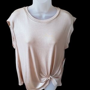 Pink Tie Front Blouse